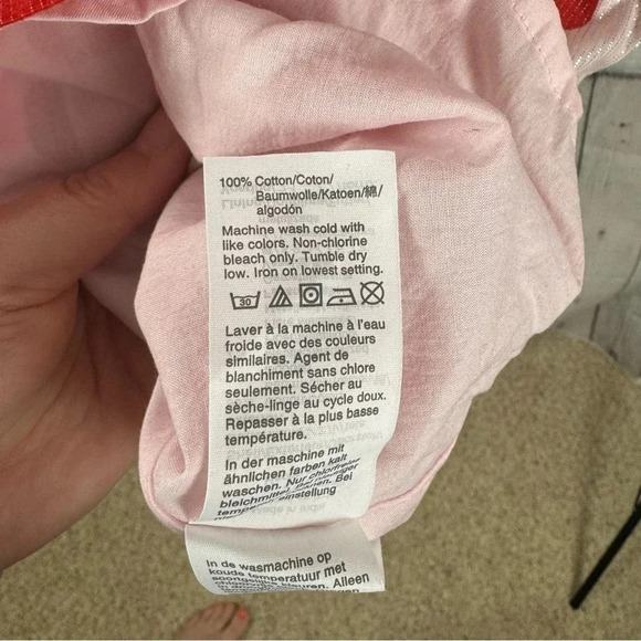 Crewcuts Apple Print School Dress No Size Check Measurements - Picture 7 of 7